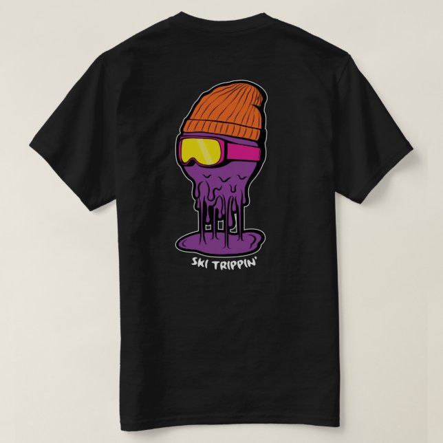 Ski Trippin T Shirt (Design baksida)