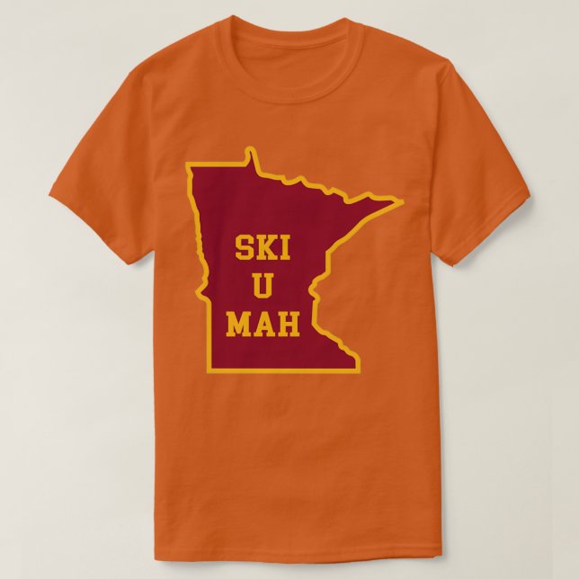 Ski U Mah MN-kontur T Shirt (Design framsida)