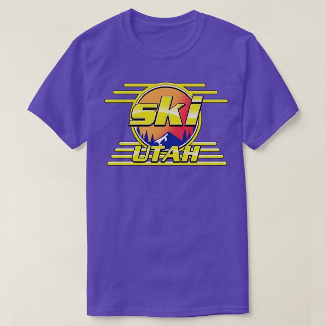Ski Utah 80s T Shirt (Design framsida)