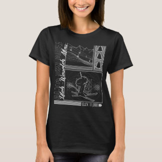 Ski Utah Alta Ski Area Mountain Skiing Snowboard R T Shirt