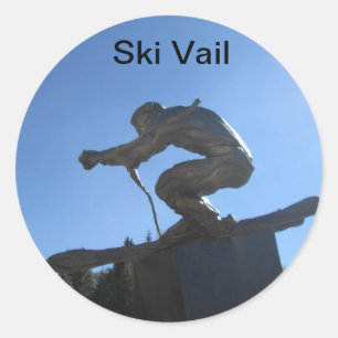 Ski Vail Stickers Runt Klistermärke
