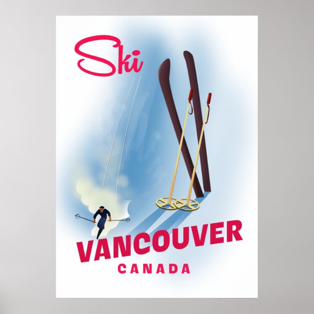 Ski Vancouver Kanada Poster (Framsidan)
