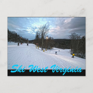 SKI VÄSTER VIRGINIA VYKORT