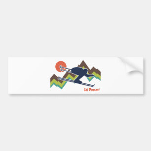 Ski Vermont Bildekal