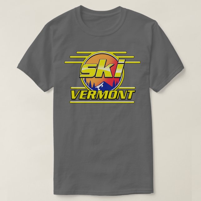 Ski Vermont T Shirt (Design framsida)