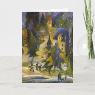 Ski Village-julkort Helgkort