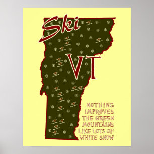 Ski VT-Poster Poster