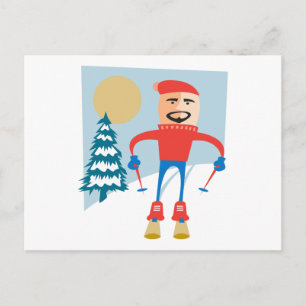 Ski Vykort