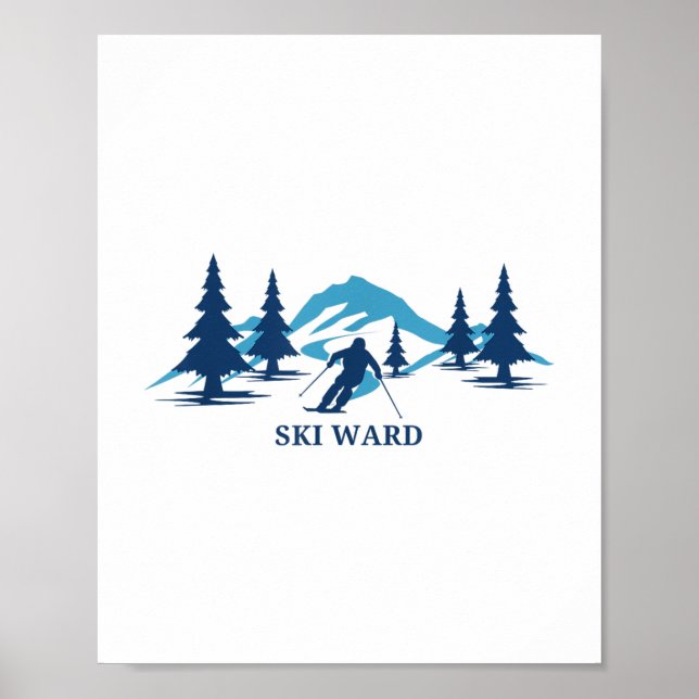 Ski Ward Machusetts Ski Resort Skiing _1 Poster (Framsidan)