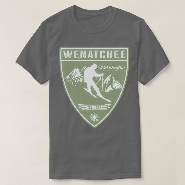 Ski Wenatchee Washington T Shirt (Design framsida)
