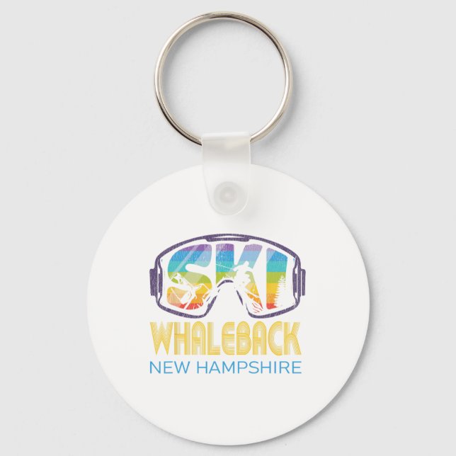 Ski Whaleck New Hampshire skidtur  Nyckelring (Framsida)