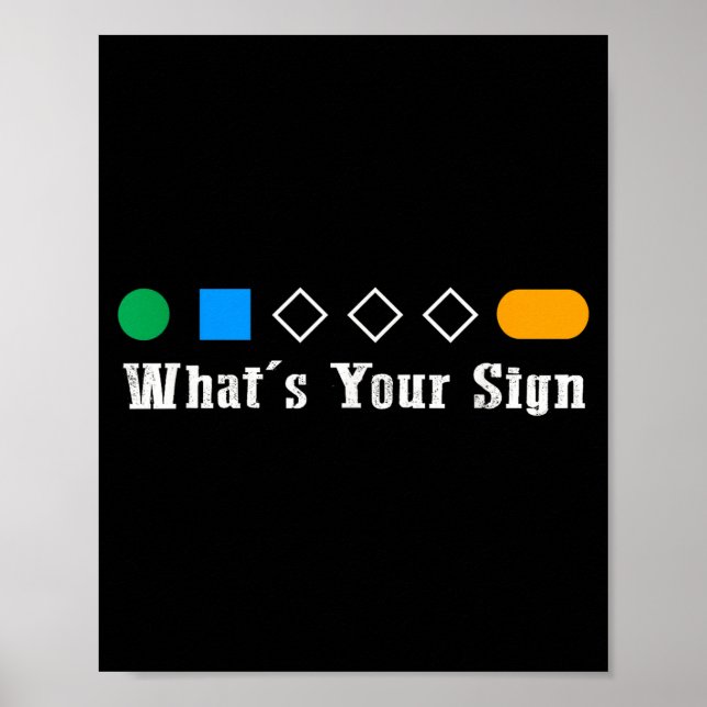 Ski What Is Your Sign Funny Skier Men Snowboard Sk Poster (Framsidan)