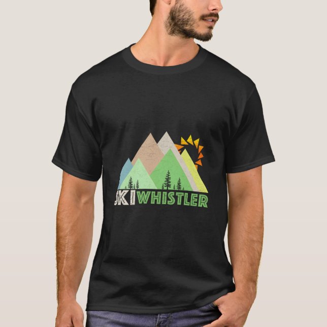 Ski Whistler Whistler Bc T Shirt (Framsida)
