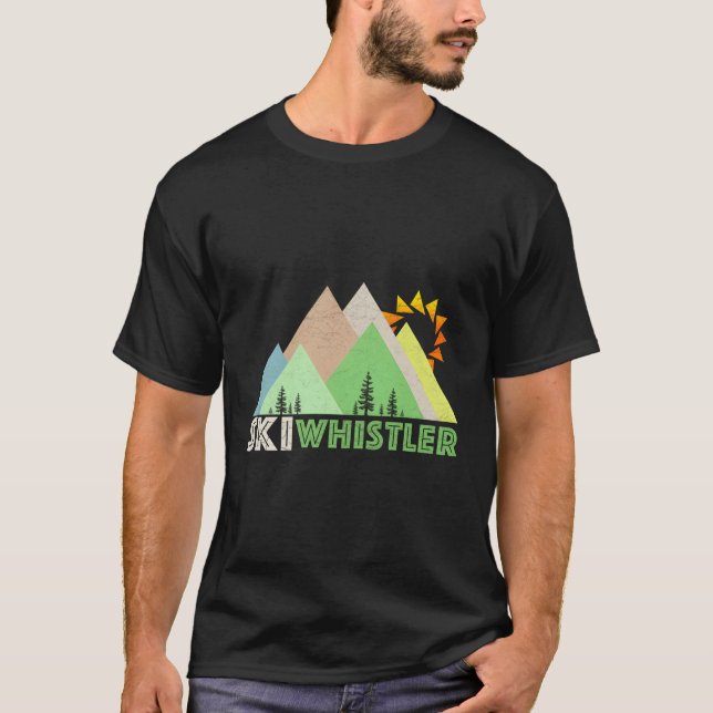 Ski Whistler Whistler Bc T Shirt (Framsida)