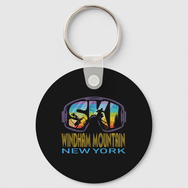 Ski Windham Mountain New York Skiing Vacation  Nyckelring (Framsida)