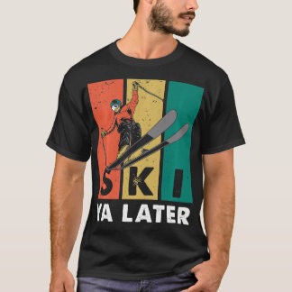 Ski Ya Senater Retro Sporty Athletic Himlar Skiing T Shirt