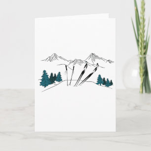 Ski You Later Skidscen Vintersporter Kort