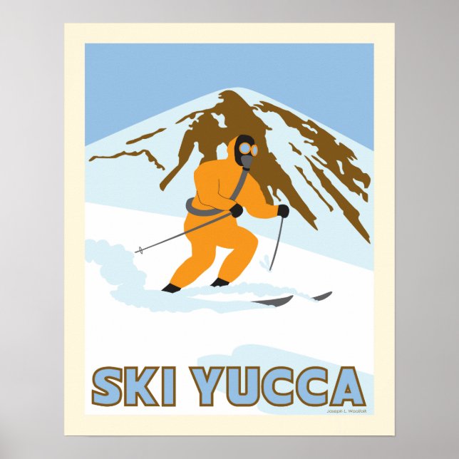 Ski Yucca Travel Poster (Framsidan)