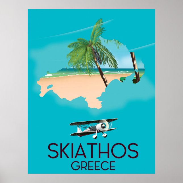 Skiathos Greece-reseaffisch Poster (Framsidan)