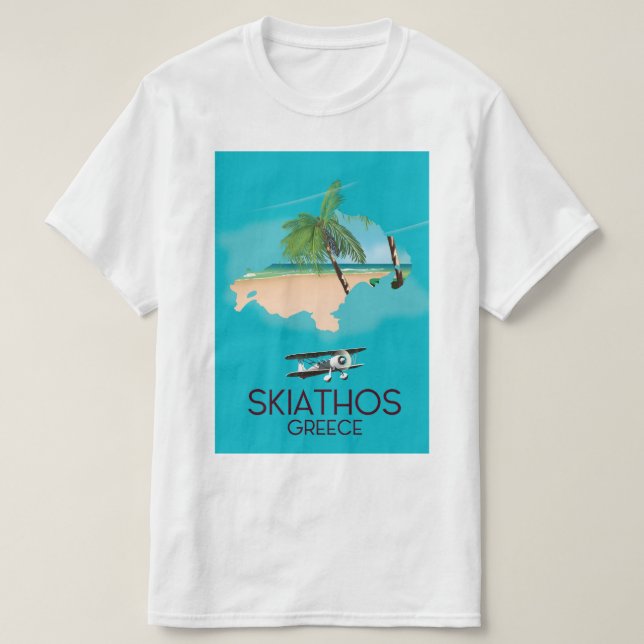 Skiathos Greece-reseaffisch T Shirt (Design framsida)