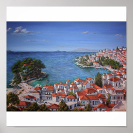Skiathos Harbour 1(light) Poster