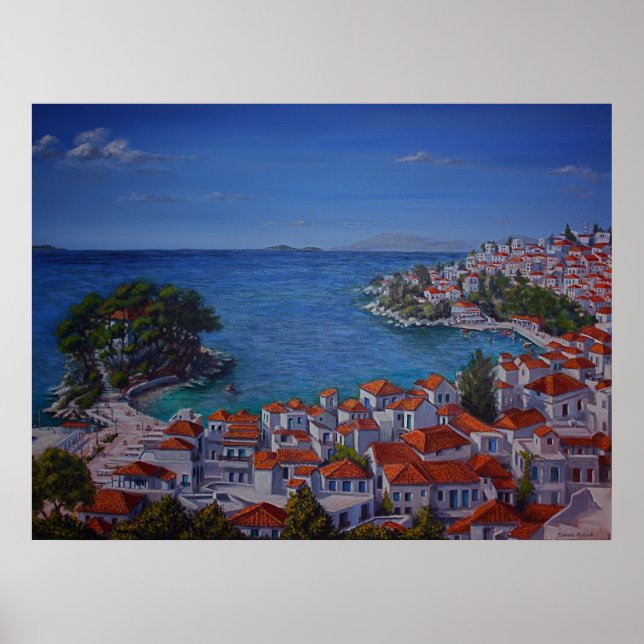 Skiathos Harbour 2 Poster (Framsidan)