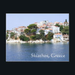 Skiathos Island, Greklands vykort<br><div class="desc">Bilden togs på den grekiska ön Skiathos. Foto av designer.</div>