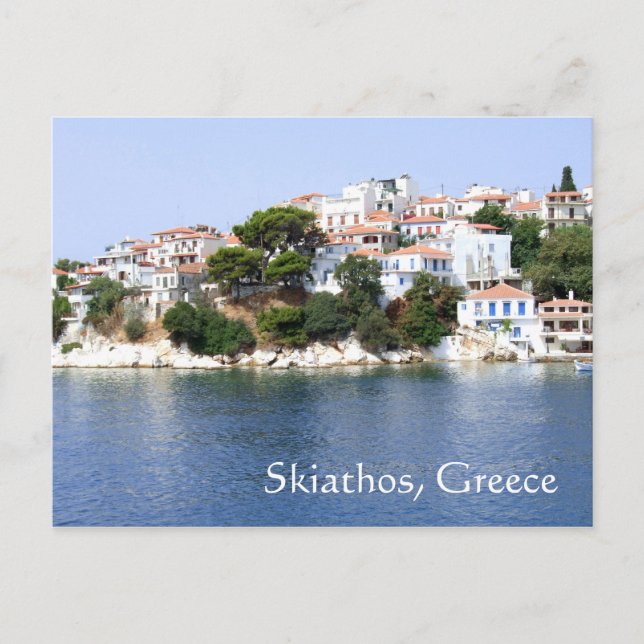 Skiathos Island, Greklands vykort (Framsida)