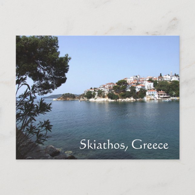 Skiathos Island, Greklands vykort (Framsida)