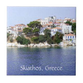 Skiathos ö, Grekland Rutnät Kakelplatta