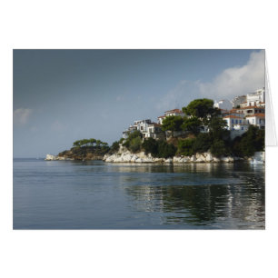 Skiathos Town från Lugnen Vatten Hälsningskort