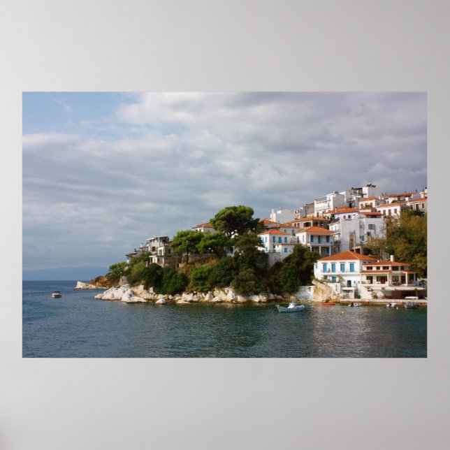 Skiathos Town Poster (Framsidan)