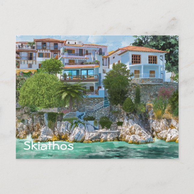 Skiathos Vykort (Framsida)