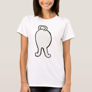 skiba hund rumpa t-shirt