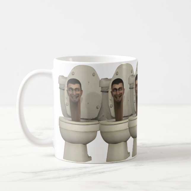 Skibid Toilet Funny Mug-barnfödelsedagspresent Kaffemugg (Vänster)