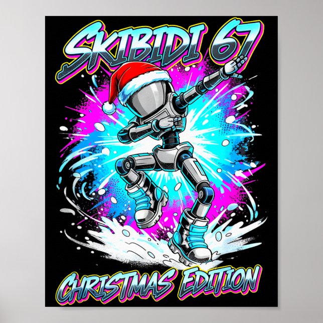 Skibidi 67 Christmas Edition Dance  Poster (Framsidan)