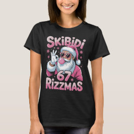 Skibidi 67 Rizzmas Christmas Santa T Shirt