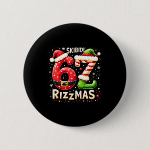 Skibidi 67 Rizzmas jul meme rolig tomte jultomte Knapp
