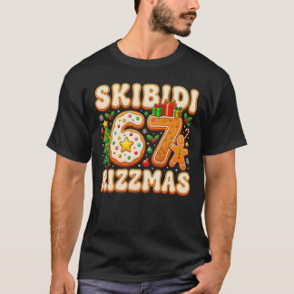 SKIBIDI 67 RIZZMAS Six Seven Meme 6 7 Christmas T Shirt
