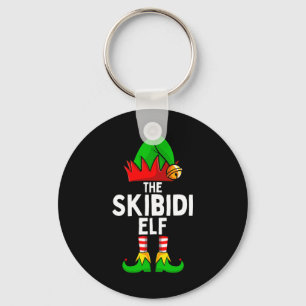 Skibidi Elf Matching Family Jul-Fåniget Nyckelring