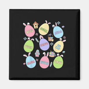 Skibidi Påsk Day Egg Hunt Funny No Cap Rizz Meme Magnet