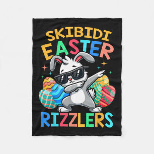 Skibidi Påsk Funny Påsk Rizzlers Sigma Gen Alp Fleecefilt