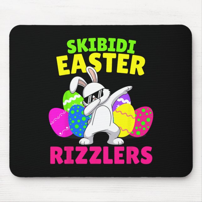 Skibidi påsk - Rollig påsk Rizzler Gen Alpha Tw Musmatta (Framsidan)