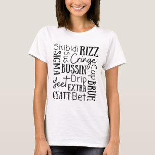 Skibidi Rizz Roliga Barn Rizz Bussin Gen Z Jul T Shirt