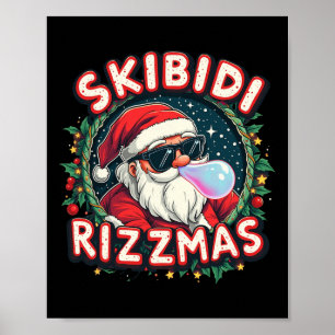 Skibidi Rizzm Firande God jul Funny Sa Poster