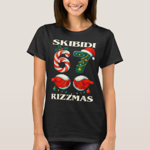 Skibidi Rizzmas 67 jul sex sju Xmas rolig  T Shirt