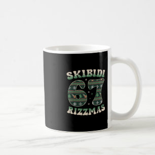 Skibidi Rizzmas 67 Six Seven Meme Fula jul F Kaffemugg