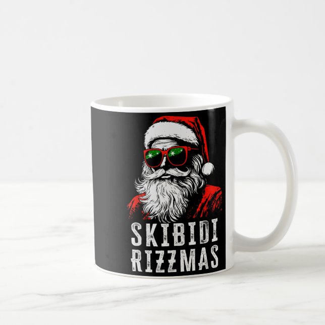 Skibidi Rizzmas Christmas Rizz Santa Claus Charism Kaffemugg (Höger)