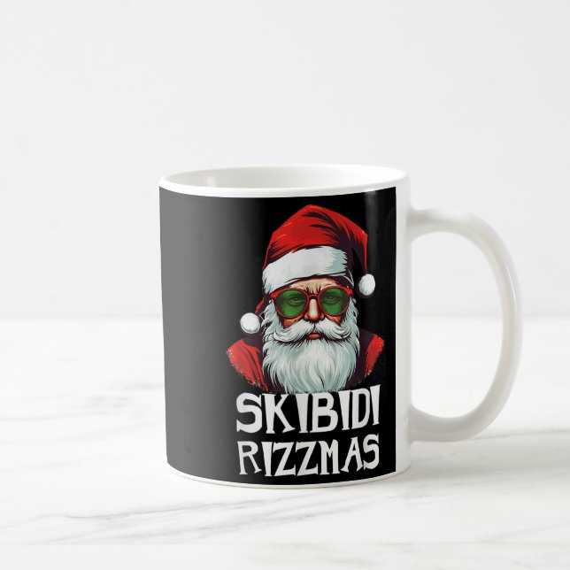 Skibidi Rizzmas Christmas Rizz Santa Claus Charism Kaffemugg (Höger)