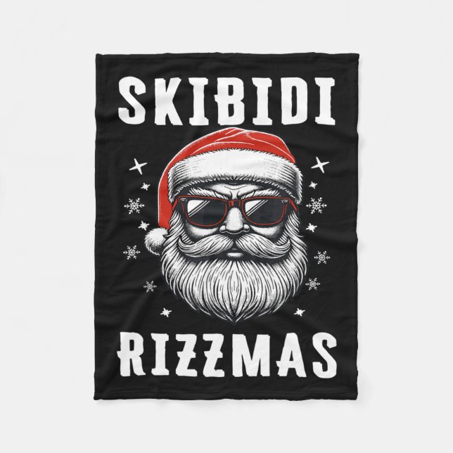 Skibidi Rizzmas Fleecefilt (Framsidan)